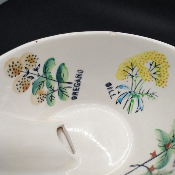 Floral Ceramic Gravy Boat/Separator - Vintage - Picture 6 of 12